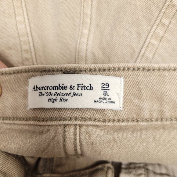 Abercrombie & Fitch The 90s Relaxed Jeans High Rise Size 29 - Picture 6 of 7